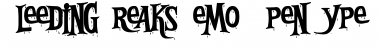 Download Bleeding Freaks Regular Font Title Preview