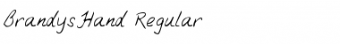 Download BrandysHand Regular Font Title Preview