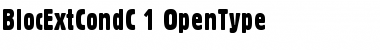 Download BlocExtCondC Regular Font Title Preview