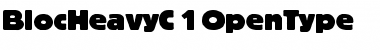 Download BlocHeavyC Regular Font Title Preview