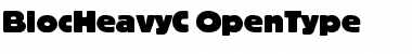 Download BlocHeavyC Regular Font Title Preview