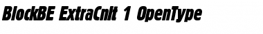 Download Block Berthold Extra Condensed Italic Font Title Preview