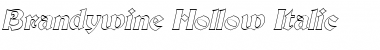 Download Brandywine-Hollow Italic Font Title Preview