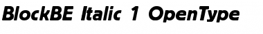 Download Block Berthold Italic Font Title Preview