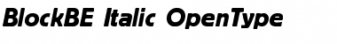 Download Block Berthold Italic Font Title Preview
