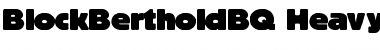 Download Block Berthold BQ Regular Font Title Preview