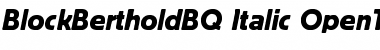Download Block Berthold BQ Regular Font Title Preview