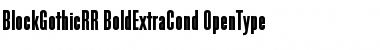 Download BlockGothicRR Regular Font Title Preview
