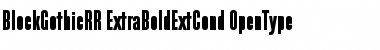 Download BlockGothicRR Regular Font Title Preview