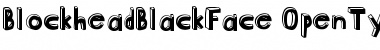 Download Blockhead BlackFace Font