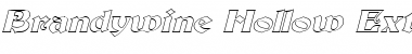 Download Brandywine-Hollow-Extended Italic Font Title Preview