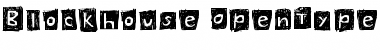Download Blockhouse Regular Font Title Preview