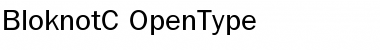 Download BloknotC Regular Font Title Preview