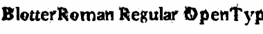 Download BlotterRoman Regular Font Title Preview