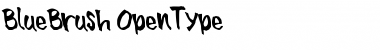 Download BlueBrush Regular Font Title Preview
