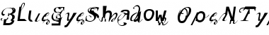 Download BlueEyeShadow Regular Font Title Preview