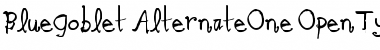 Download Blue Goblet Alternate One Alternate One Font Title Preview