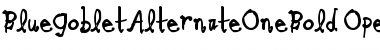 Download Blue Goblet Alternate One Bold Alternate One Bold Font Title Preview