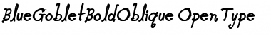 Download Blue Goblet Bold Oblique Bold Oblique Font Title Preview
