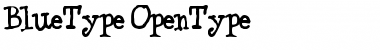 Download BlueType Regular Font Title Preview