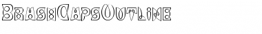 Download BrashCapsOutline Regular Font Title Preview