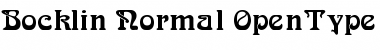 Download Bocklin Regular Font Title Preview