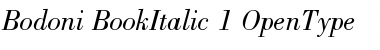 Download Bodoni Book Italic Font