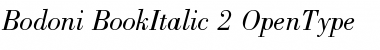 Download Bodoni Book Italic Font