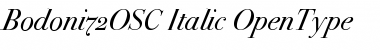 Download Bodoni72OSC Italic Font Title Preview