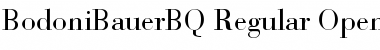 Download Bodoni Bauer BQ Regular Font Title Preview