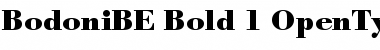 Download Bodoni BE Bold Font Title Preview