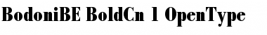 Download Bodoni BE Bold Condensed Font Title Preview
