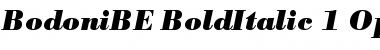 Download Bodoni BE Bold Italic Font Title Preview