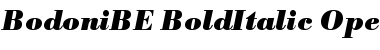 Download Bodoni BE Bold Italic Font Title Preview
