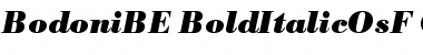 Download Bodoni BE Bold Italic OsF Font Title Preview