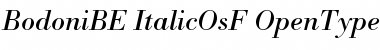 Download Bodoni BE Italic OsF Font Title Preview