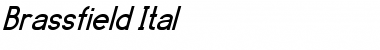 Download Brassfield-Ital Regular Font Title Preview