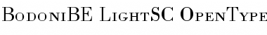 Download Bodoni BE Light SC Font Title Preview