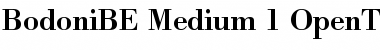 Download Bodoni BE Medium Font Title Preview