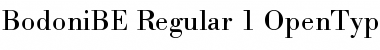 Download Bodoni BE Regular Font Title Preview