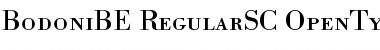Download Bodoni BE SC Font Title Preview