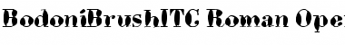 Download BodoniBrush ITC Regular Font Title Preview
