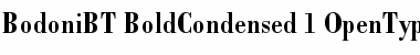 Download Bodoni Bold Condensed Font