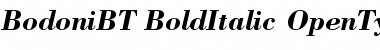 Download Bodoni Bold Italic Font