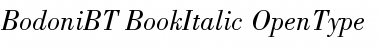 Download Bodoni Book Italic Font