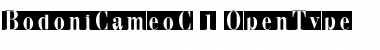 Download BodoniCameoC Regular Font Title Preview