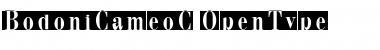 Download BodoniCameoC Regular Font Title Preview
