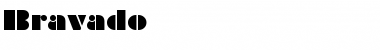Download Bravado Regular Font Title Preview