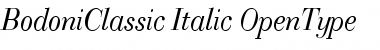 Download BodoniClassic Italic Font Title Preview