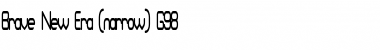 Download Brave New Era (narrow) G98 Regular Font Title Preview